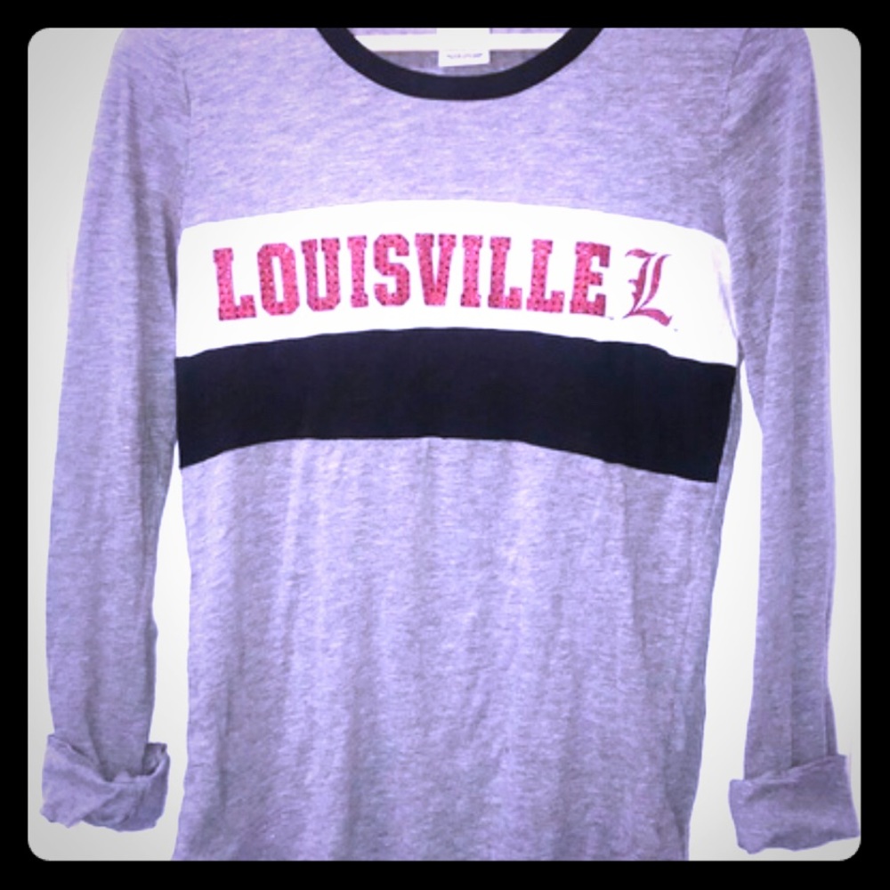 Victoria secret pink long sleeve Louisville shirt.